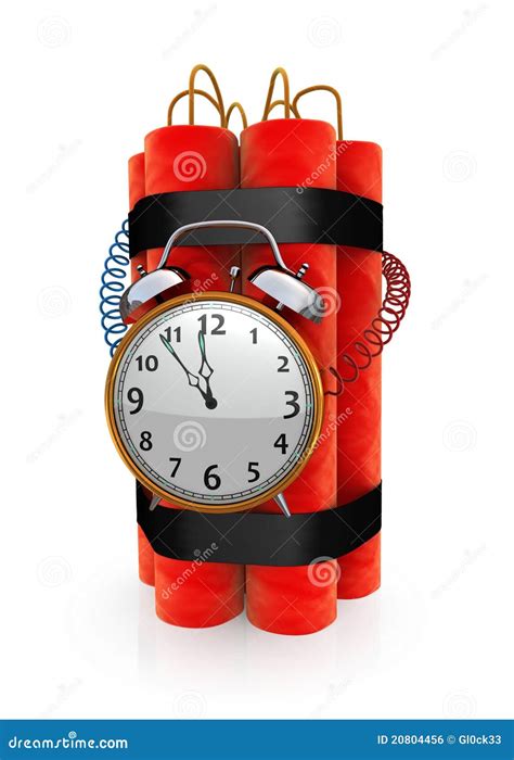 Bomb with timer stock illustration. Illustration of deadline - 20804456