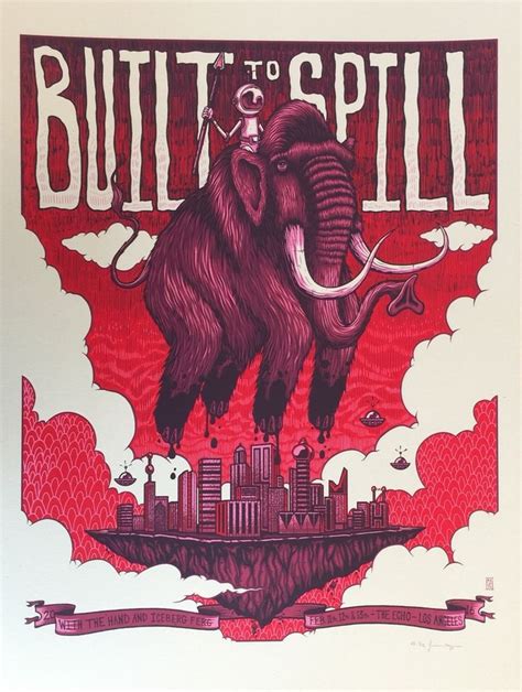 Jim Mazza Built To Spill Los Angeles Poster Release | Built to spill ...