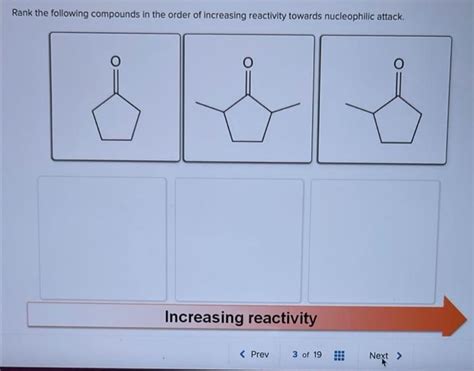 Solved Rank The Following Compounds In The Order Of