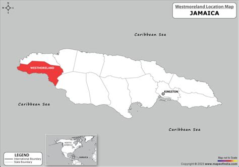 Where is Westmoreland Located in Jamaica? | Westmoreland Location Map in the Jamaica