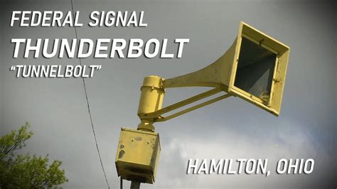 Federal Signal Thunderbolt Tunnelbolt Alert Hamilton OH 5 2