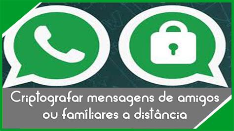 Como Criptografar suas mensagens no whatsapp à distância YouTube