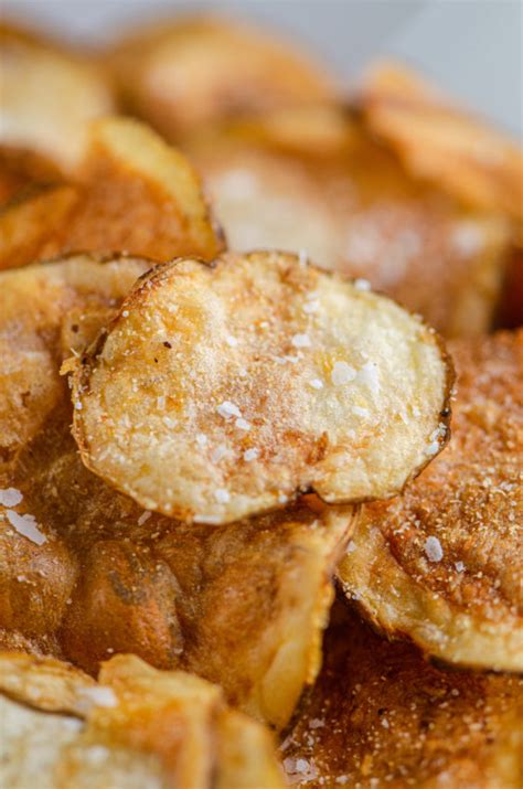 Air Fryer Potato Chips Recipe Only 3 Ingredients Lifes Ambrosia