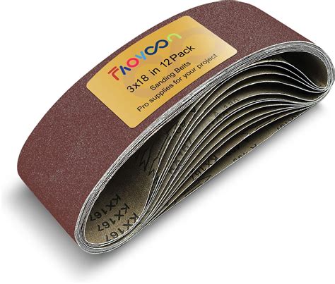 M Jump 18 PCS 3 X 18 Inch Aluminum Oxide Sanding Belt Kit Include 3