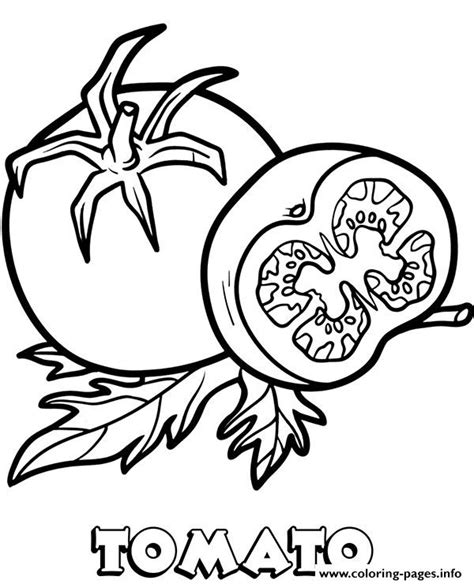 Tomato Plant Coloring Coloring Pages