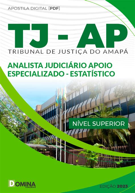 Apostila Tj Ap 2023 Analista Judiciário Estatístico