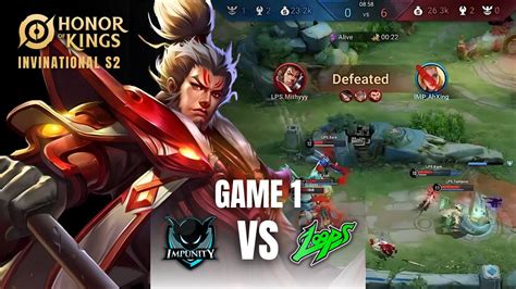 SKOR 13 0 LPS NGEBANTAI IMPUNITY GAME 1 IMP Vs LPS Honor Of Kings