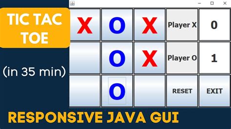 Tic Tac Toe Java Gui Eclipse Completely Responsive Layout Youtube