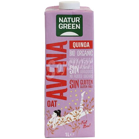 Naturgreen Bio Organic bebida de avena ecológica con quinoa sin gluten