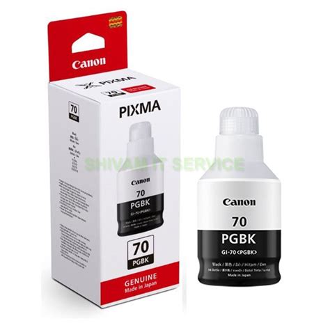 Buy Canon Genuine GI 70 PGBK Black Ink Bottle At Low Price E Super