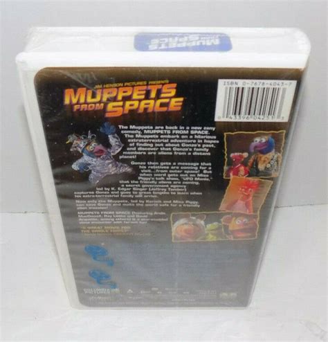 Jim Henson Pictures Muppets From Space VHS New Sealed Clamshell Case