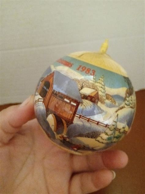 Hallmark Vintage Keepsake Christmas Ornament 1983 New Home Satin