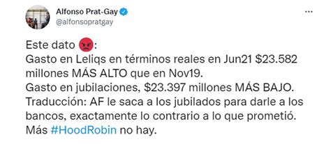Más Hood Robin no hay Prat Gay criticó al Gobierno por incumplir una