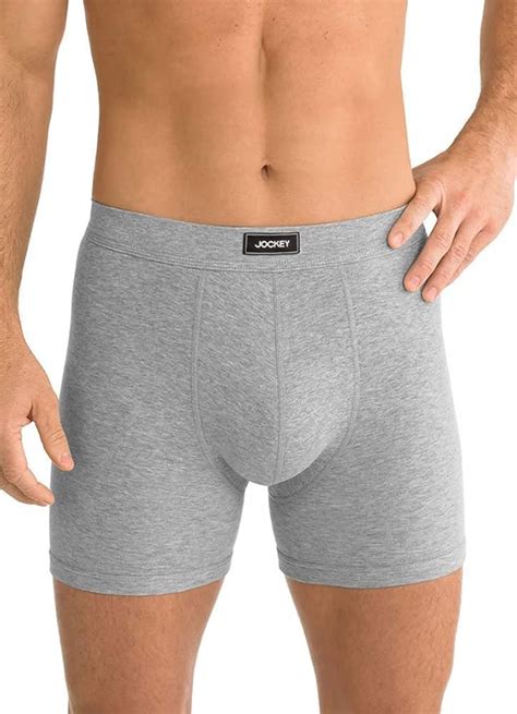 Jockey Men S Underwear Seamless Waistband Midway Brief 2 Pack Black Grey M Amazon Ca