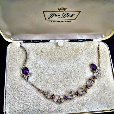 Vintage Van Dell Necklace And Earring Set 1900s Etsy