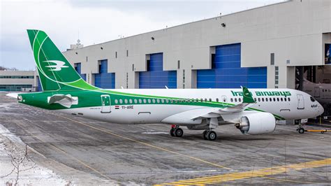 Airbus A220 300 Iraqi Airways C Fovl Yi Are Msn 55136 Aib