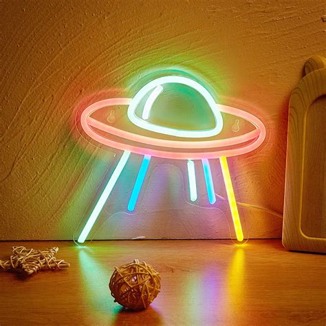 Chi Buy Se Al De Ne N LED UFO Letreros De Ne N Alimentados Por USB