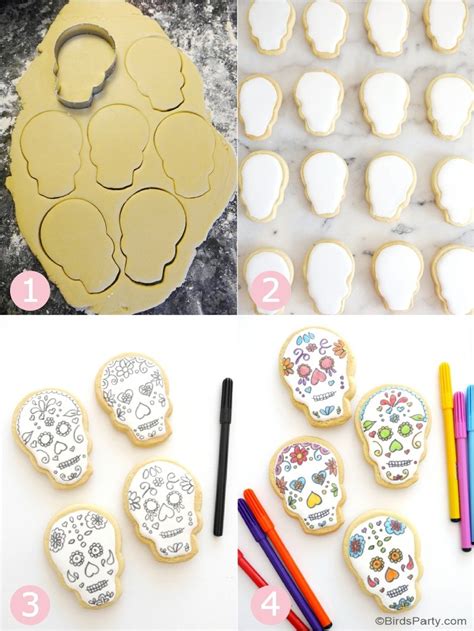 Sugar Skull Cookies Recipe - Party Ideas | Party Printables Blog