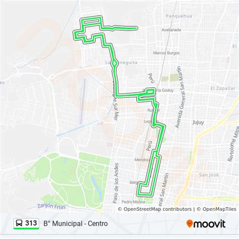 Ruta Horarios Paradas Y Mapas B Municipal Centro Actualizado