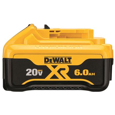 Dewalt Xr 20 Volt Max 6 Amp Hours Lithium Power Tool Battery At