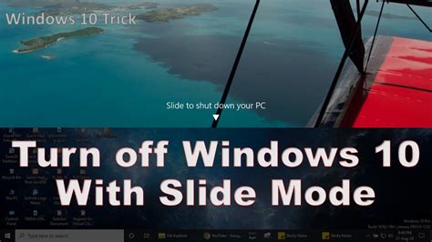 How To Slide To Shutdown Your PC Windows 10 Turn Off With Slide Mode