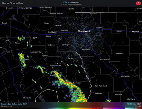 NWS Shreveport on Twitter: "Radar update 11:51 AM"