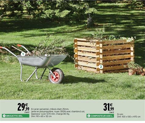 Promo Brouette 85 L Composteur 600 L chez Intermarché iCatalogue fr