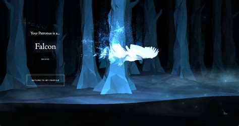 Falcon Pottermore Patronus. This is mine