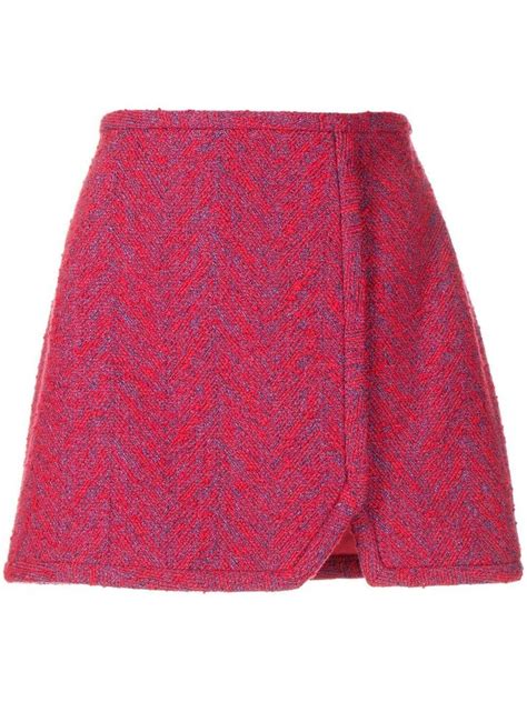 Manning Cartell High Waisted Tweed Mini Skirt Farfetch Mini Skirts