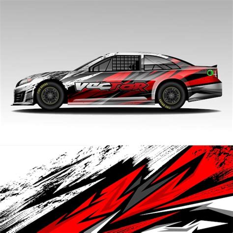 Premium Vector | Vector automotive racing car livery design