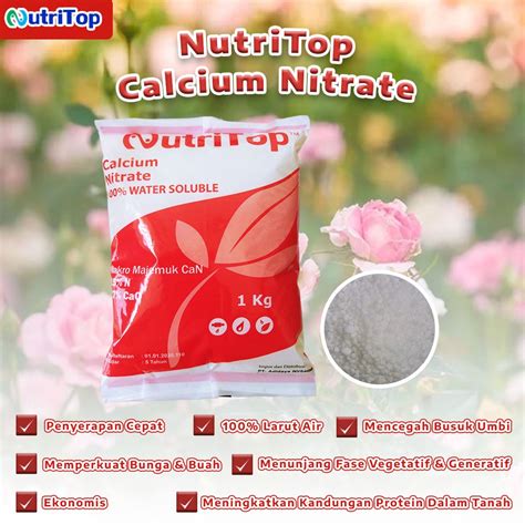 Jual Pupuk Buah Calcium Nitrat Nutritop Premium Kg Shopee Indonesia