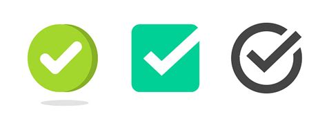 tanda centang centang logo hijau pictogram vektor  clipart gambar