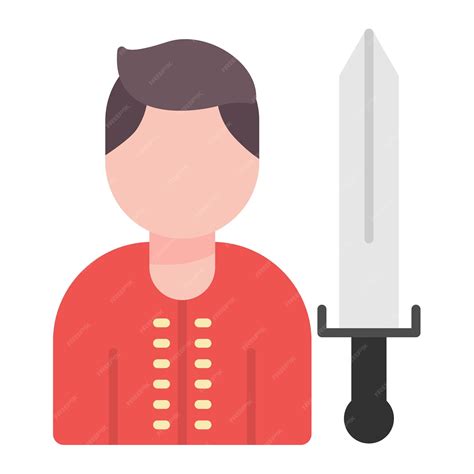 Premium Vector | Sword swallower flat illustration