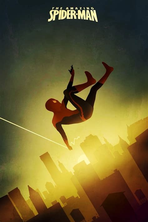 Spiderman Minimalist Art Movie Poster Minimalism Pinterest