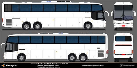 Desenhos de Ônibus de Goiás Marcopolo GV Partes de G6