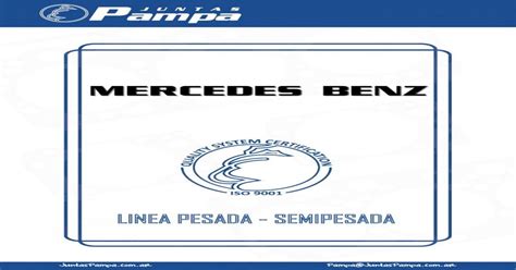 MERCEDES BENZMERCEDES BENZ Juntas PAMPAjuntaspampa Ar Documents