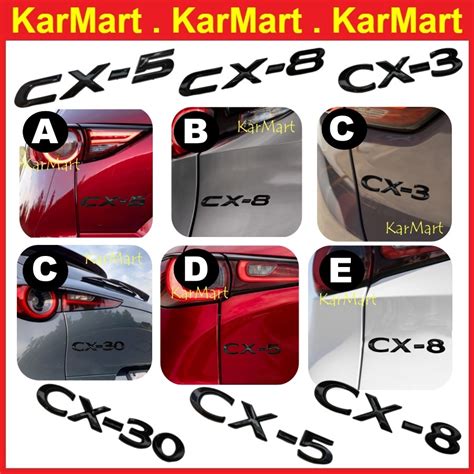 Mazda Cx Cx Cx Cx Glossy Black Rear Trunk Lid Emblem Badge Wording