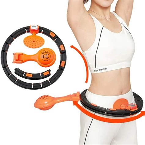 MYEDO Weighted Hula Hoops For Adults Detachable Intelligent Counting