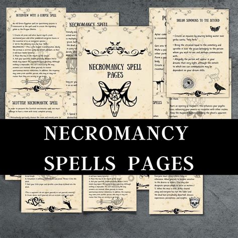 Best Necromancy Spells Bundle, Witch Pages, Witchcraft Books ...