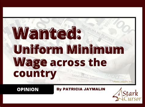 Wanted Uniform Minimum Wage Across The Country