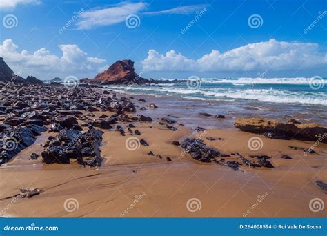 Beautiful Beach in Alentejo Stock Photo - Image of historic ...