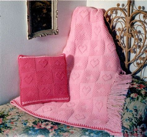 Captive Heart Afghan And Pillow Crochet Pattern By Shady Lane Crochet Designs Crochet Designs