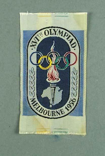 Badge Embroidered Souvenir Cloth Badge 1956 Melbourne Olympic Games