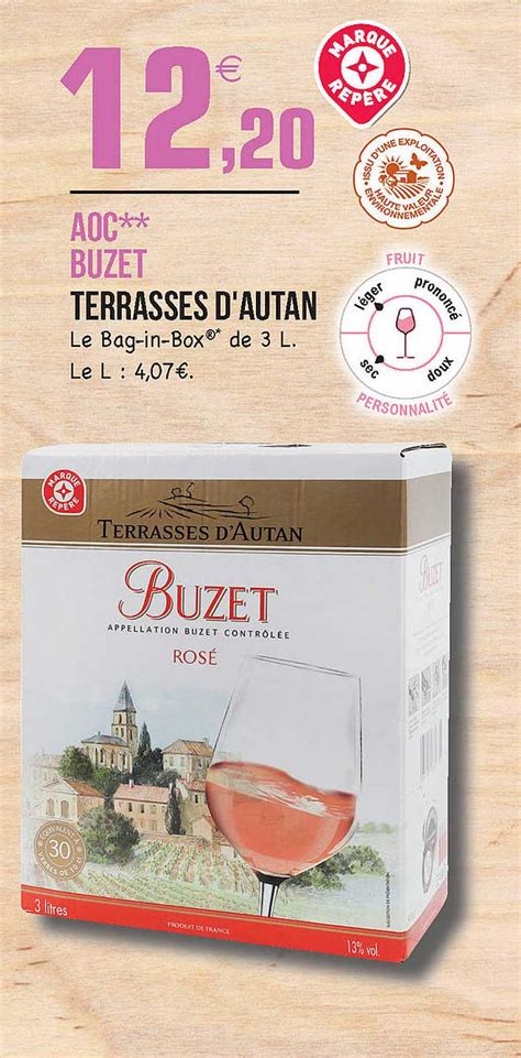 Promo Aoc Buzet Terrasses D Autan Chez E Leclerc Icatalogue Fr