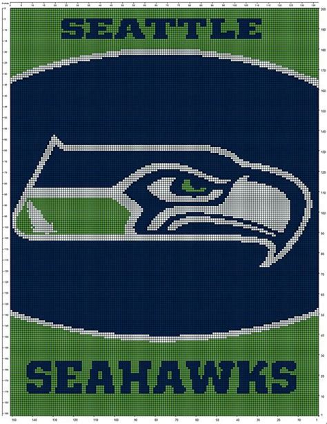 Ravelry Seahawks Pattern By Sue Williams Graph Crochet Crochet Blanket Patterns Crochet For