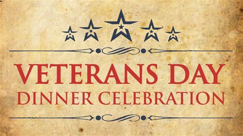 Join Us For Veterans Day Dinner