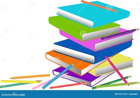 Books And Pencils Royalty Free Stock Photos Image 6131918