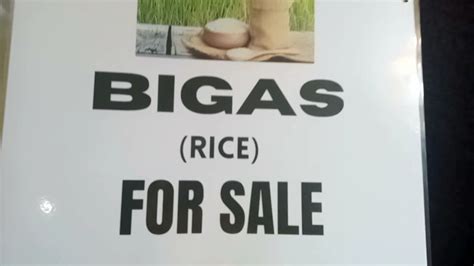 Bigas For Sale Signages Laminated A Size Waterproof Lazada Ph