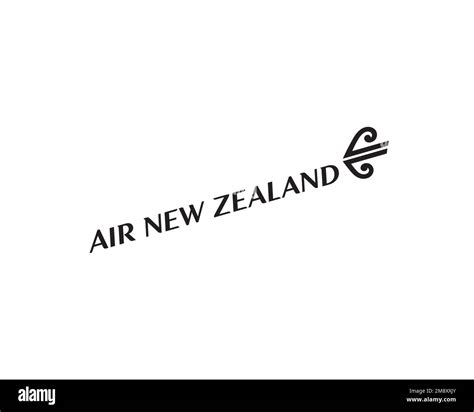 Air New Zealand, rotated logo, white background Stock Photo - Alamy