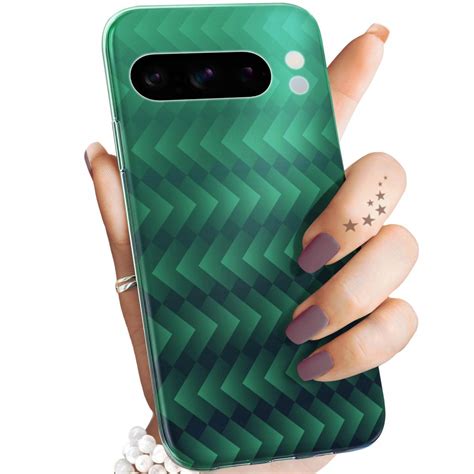 Etui Do Google Pixel 8 Pro Wzory Zielone Grassy Green Obudowa Pokrowiec